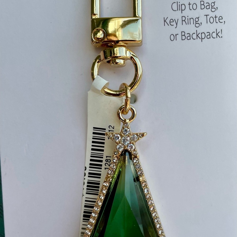 True to Form Triangle Handbag Tote Key Ring Backpack Purse Charm Clip - Picture 2 of 2